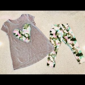 Justice Girls SZ 6 Tunic & Leggings Lot!